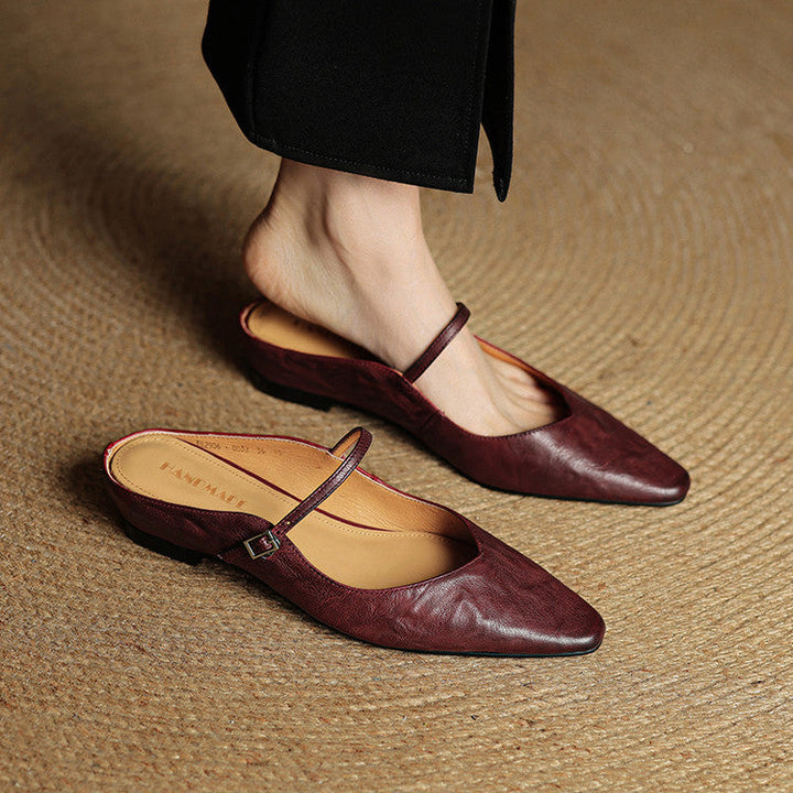 Harper Genuine Leather Mules
