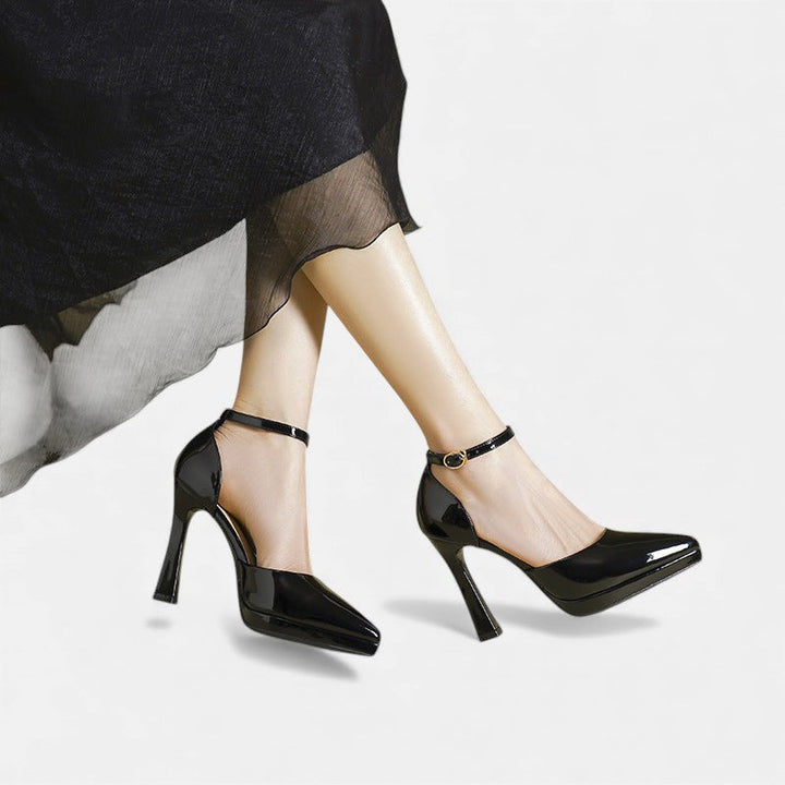 Mira | Evette Leather Heels