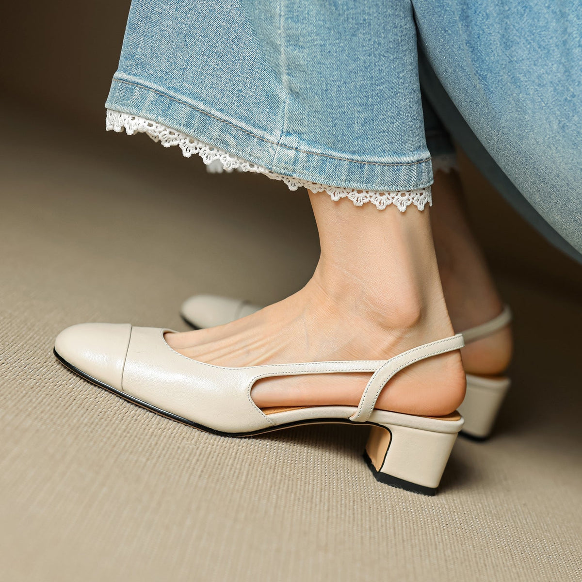 Addison Genuine Leather Pumps