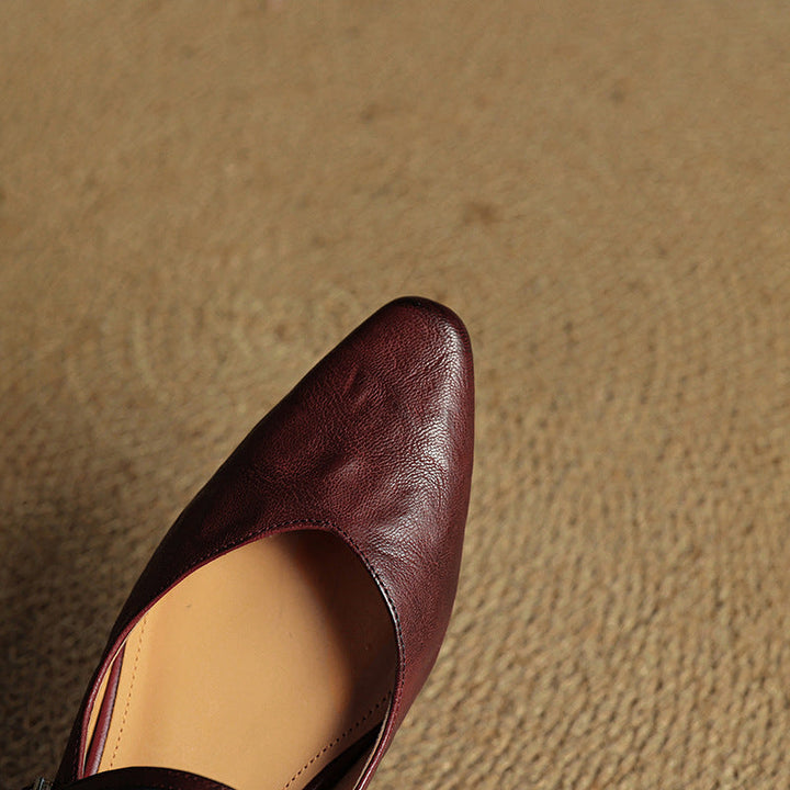 Harper Genuine Leather Mules