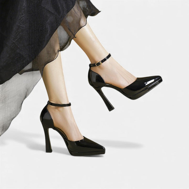 Mira | Evette Leather Heels