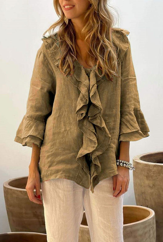 Luna | Stylish Ruffled Blouse