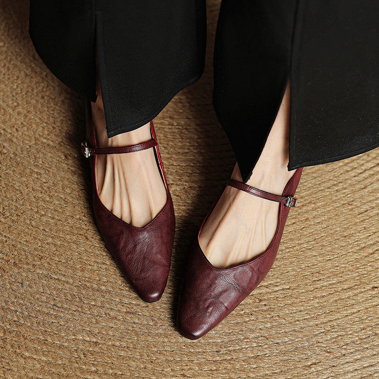 Harper Genuine Leather Mules