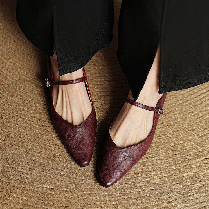 Harper Genuine Leather Mules