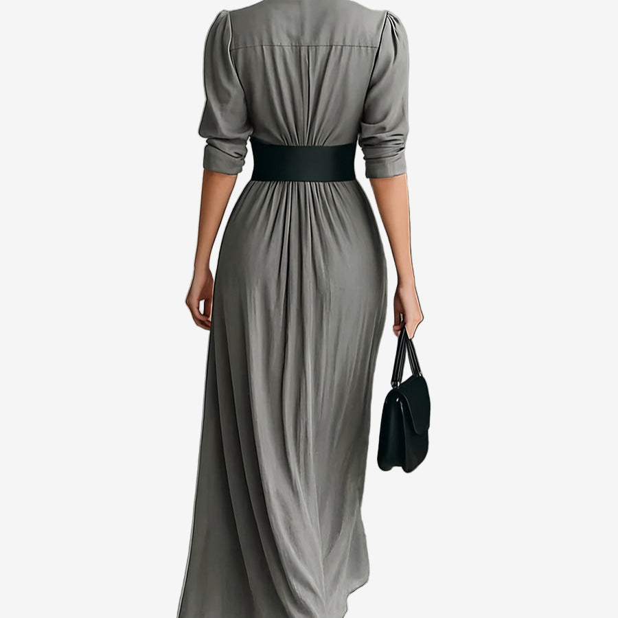 ALISHA | BELTED SHIRT DRESS