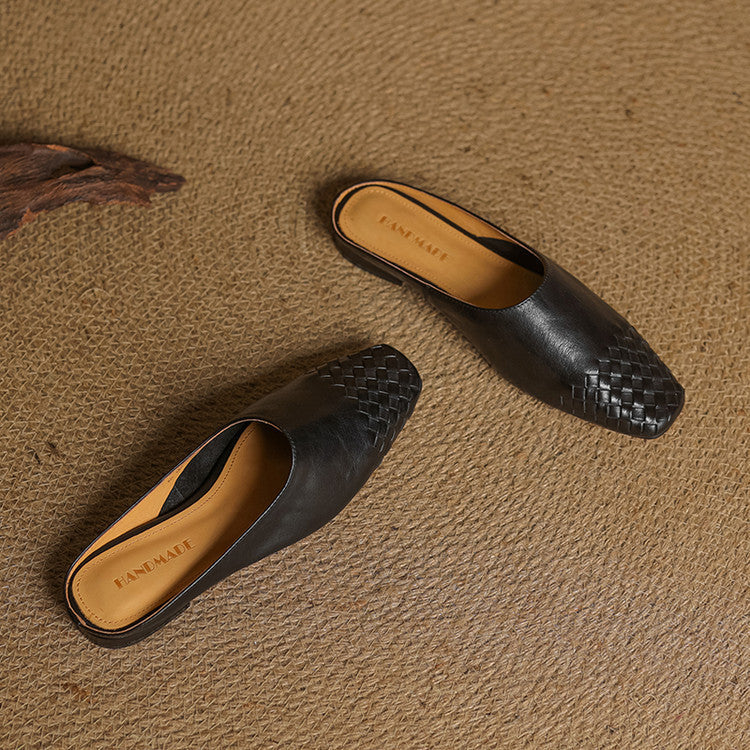 Anna Genuine Leather Mules