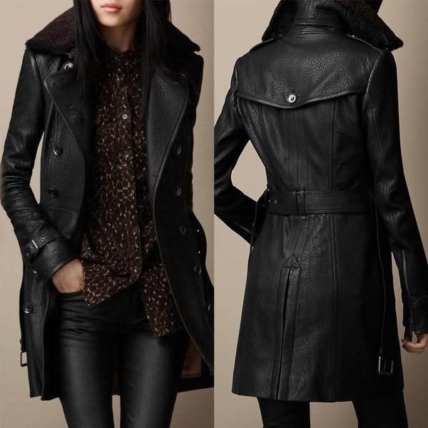 Victoria™ - Luxurious Leather Coat
