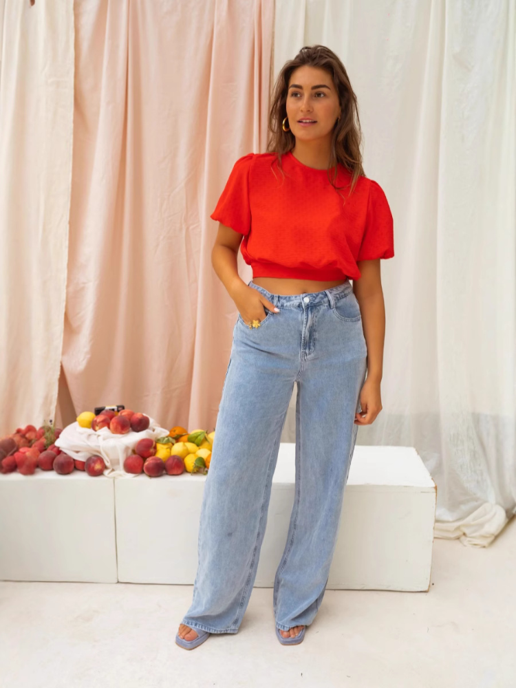 Lillian | Elegant Cropped Blouse