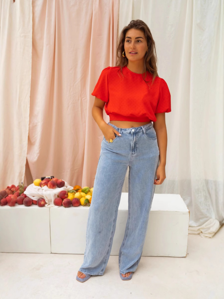 Lillian | Elegant Cropped Blouse
