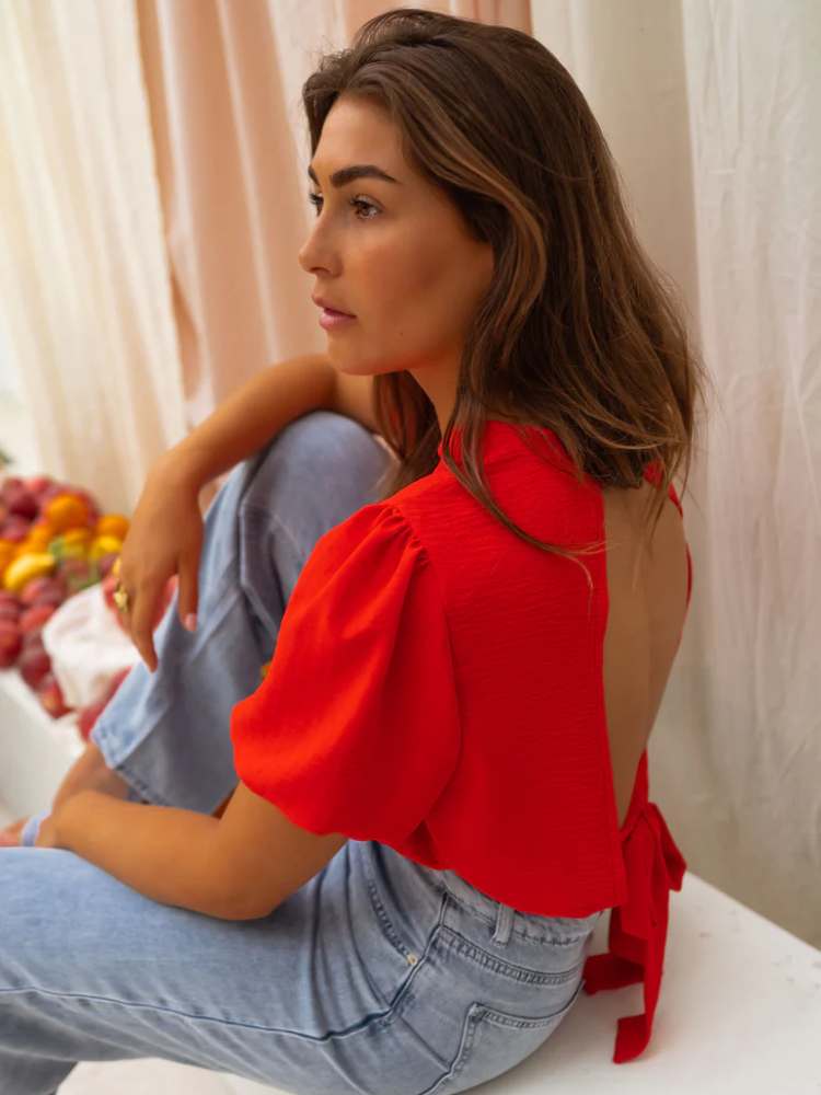 Lillian | Elegant Cropped Blouse