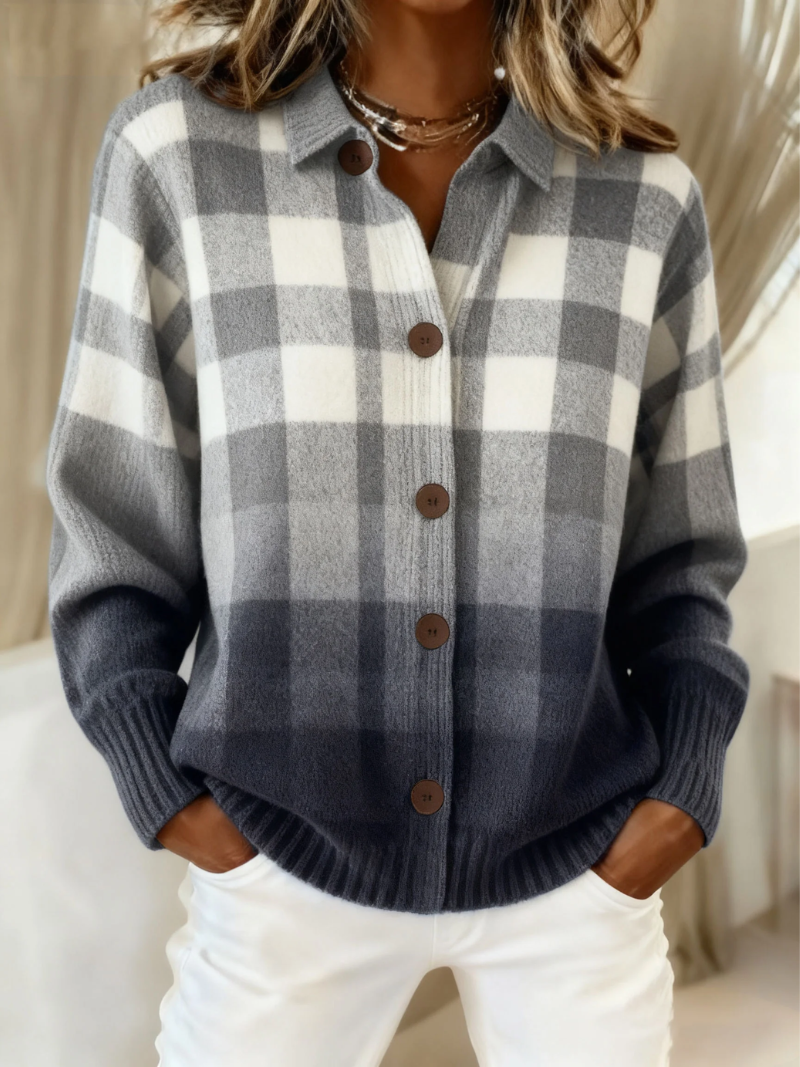 MARA | CHECKED ELEGANT- BLOUSE