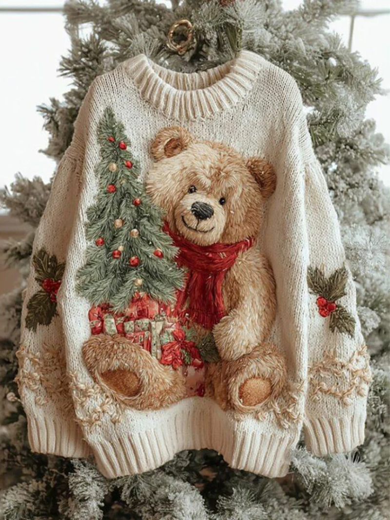 ELENA | EMBELLISHED HOLIDAY SWEATER