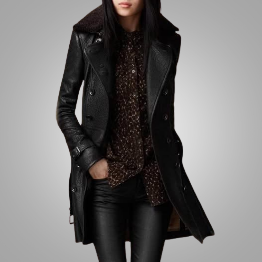 OLIWIA | TIMELESS LEATHER COAT