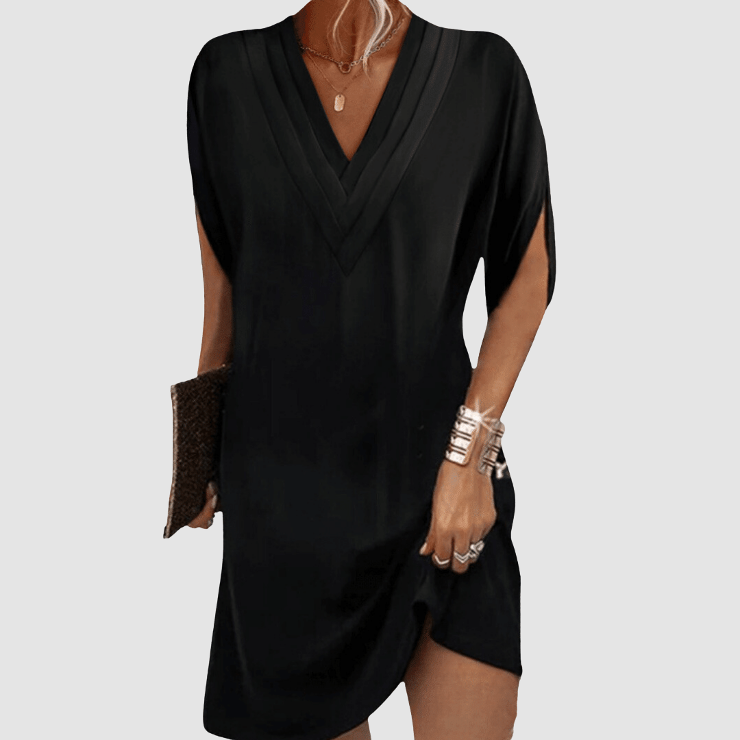 Brinley Elegant Dress with Half Sleeves