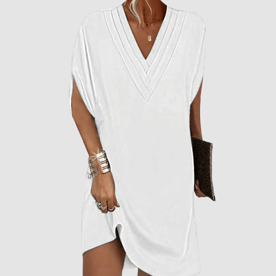 Brinley Elegant Dress with Half Sleeves