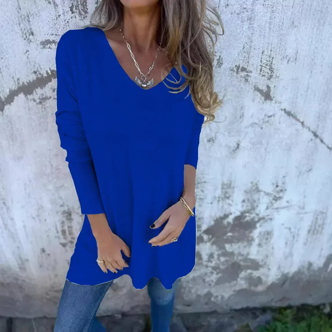 Cora | Relaxed V-Neck Knit Tunic