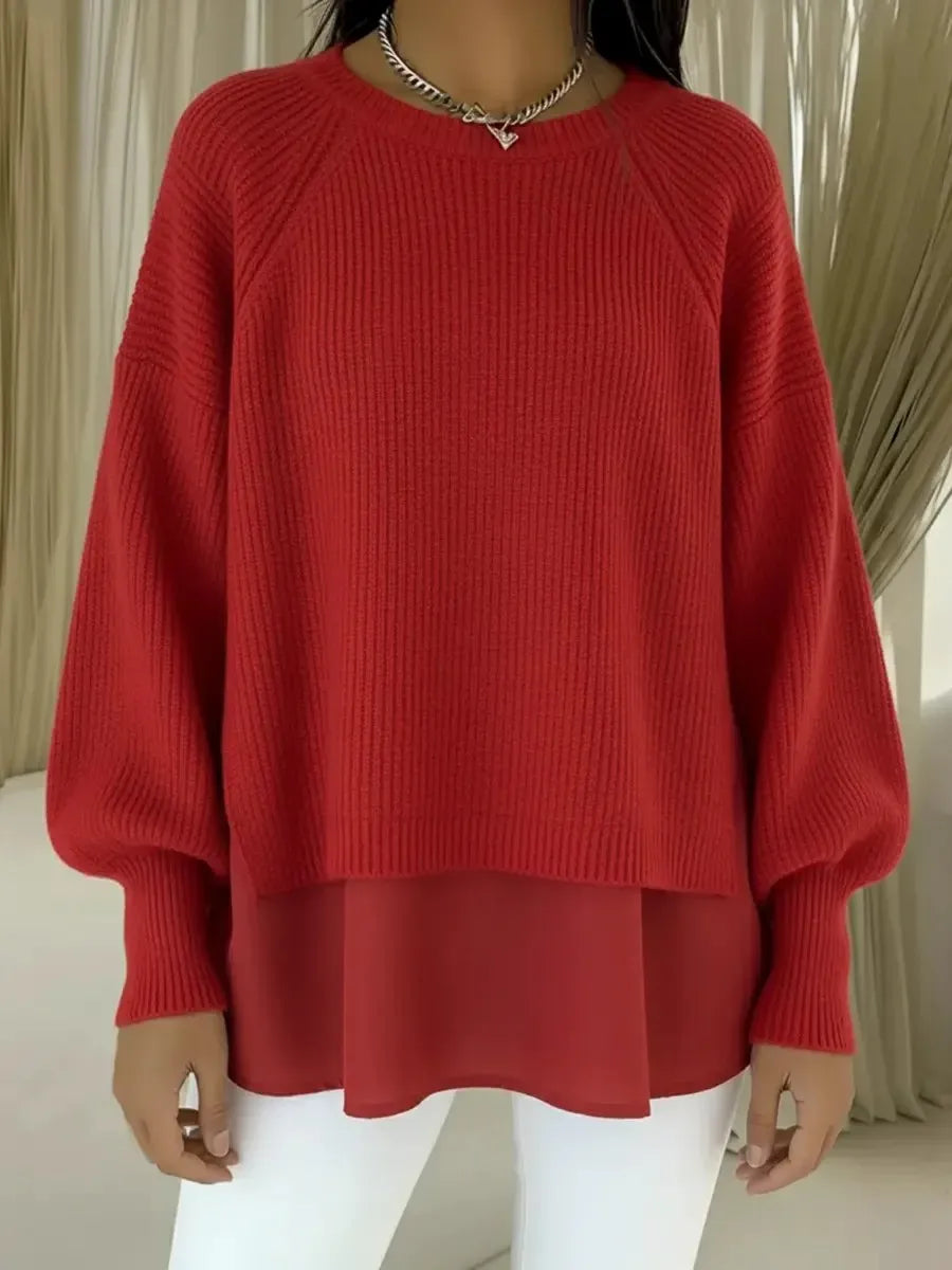 Naomi | Modern Layered Knit Top