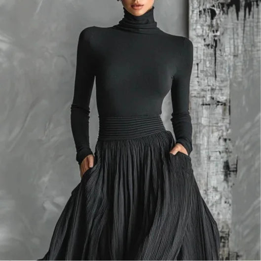 ZOFIA | HIGH-WAISTED MAXI SKIRT AND SHIRT SET