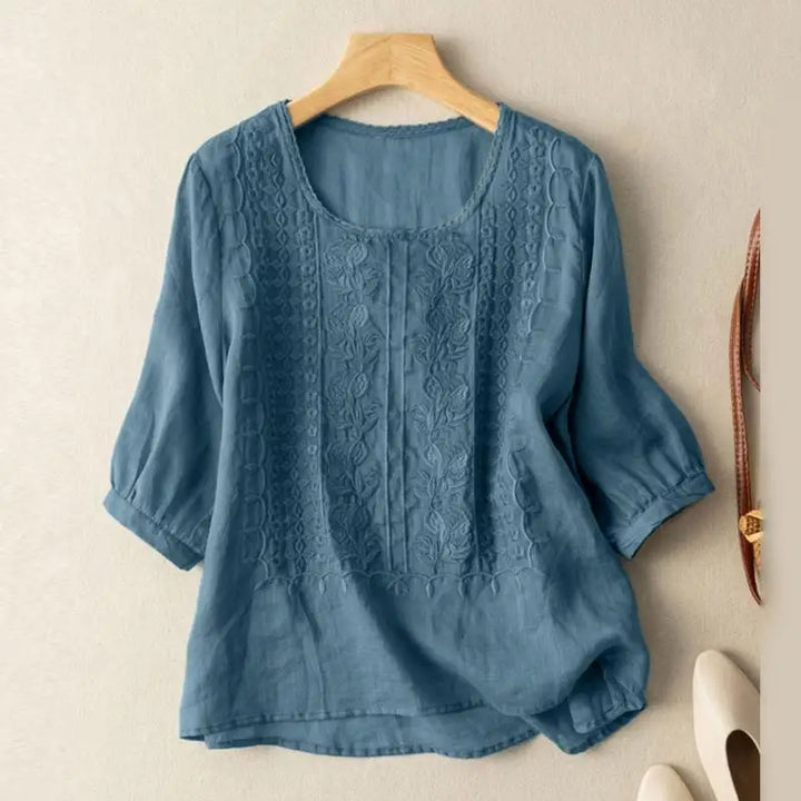 Layla – Embroidered Relaxed Blouse