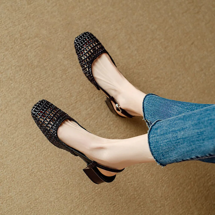 Peyton Mid Heel Sandals