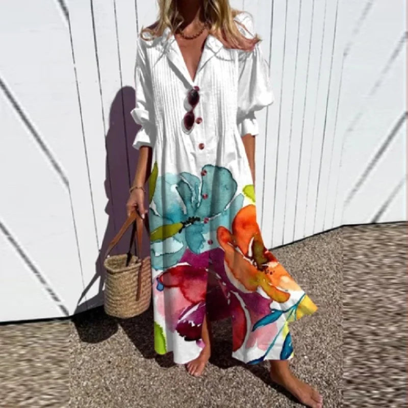 SABINE | V-NECK BOHO DRESS