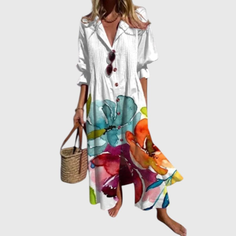 SERAPHINE | BOLD FLORAL MAXI DRESS