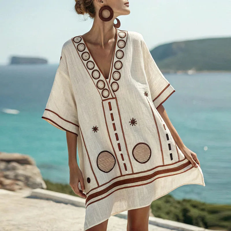 Natalie - Elegant and Comfortable Beach Dress for Warm Days