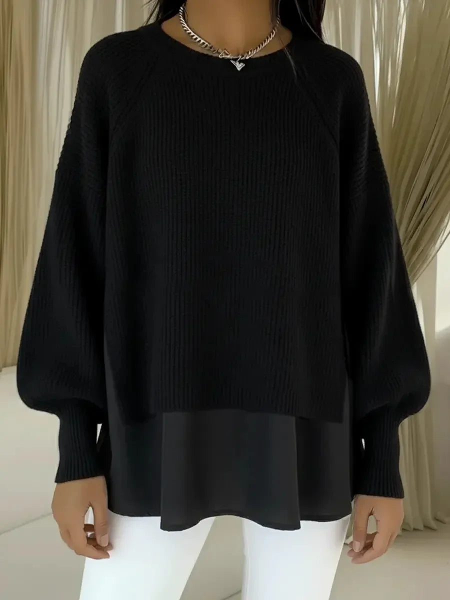 Naomi | Modern Layered Knit Top