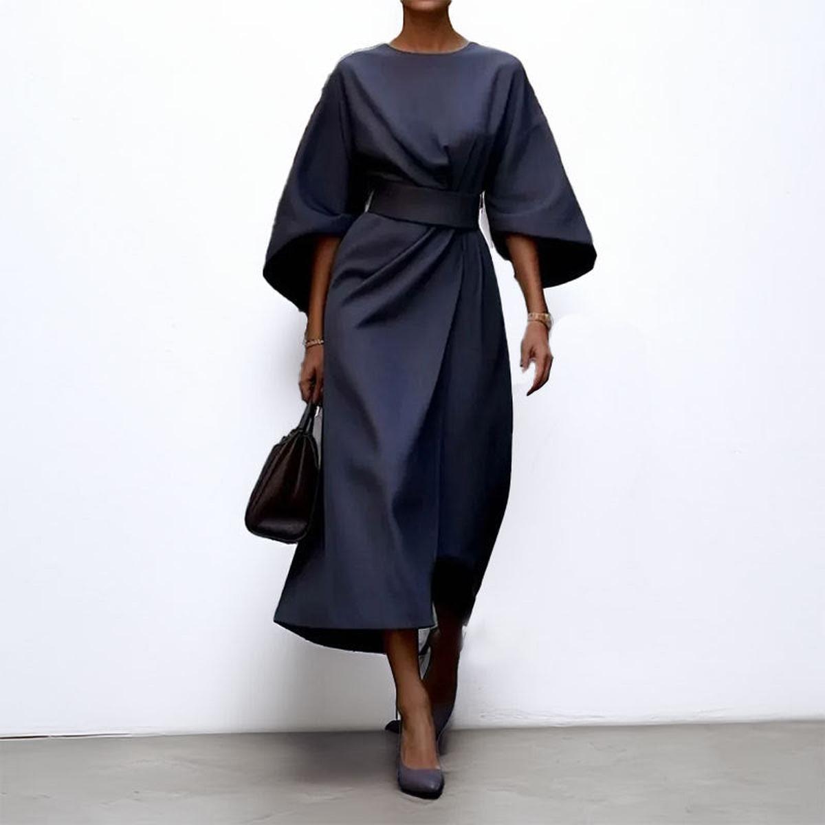 LUCY | Satin Batwing Maxi Dress