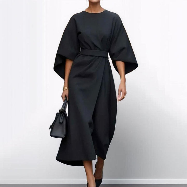 ELDRA | SATIN TOUCH BATWING MAXI DRESS