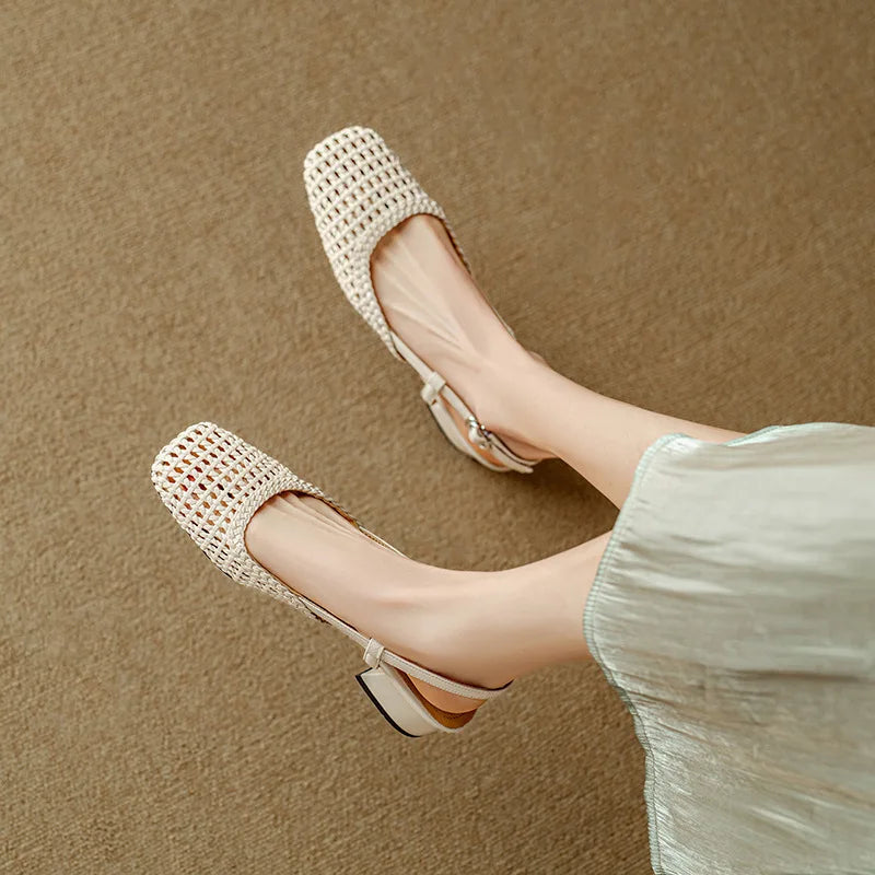 Peyton Mid Heel Sandals