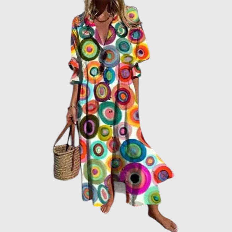 SERAPHINE | BOLD FLORAL MAXI DRESS