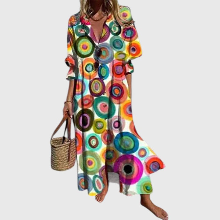 SERAPHINE | BOLD FLORAL MAXI DRESS