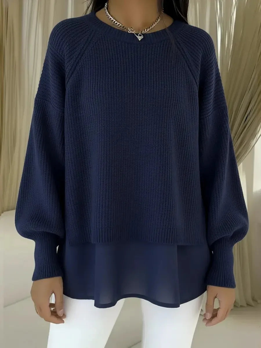 Naomi | Modern Layered Knit Top