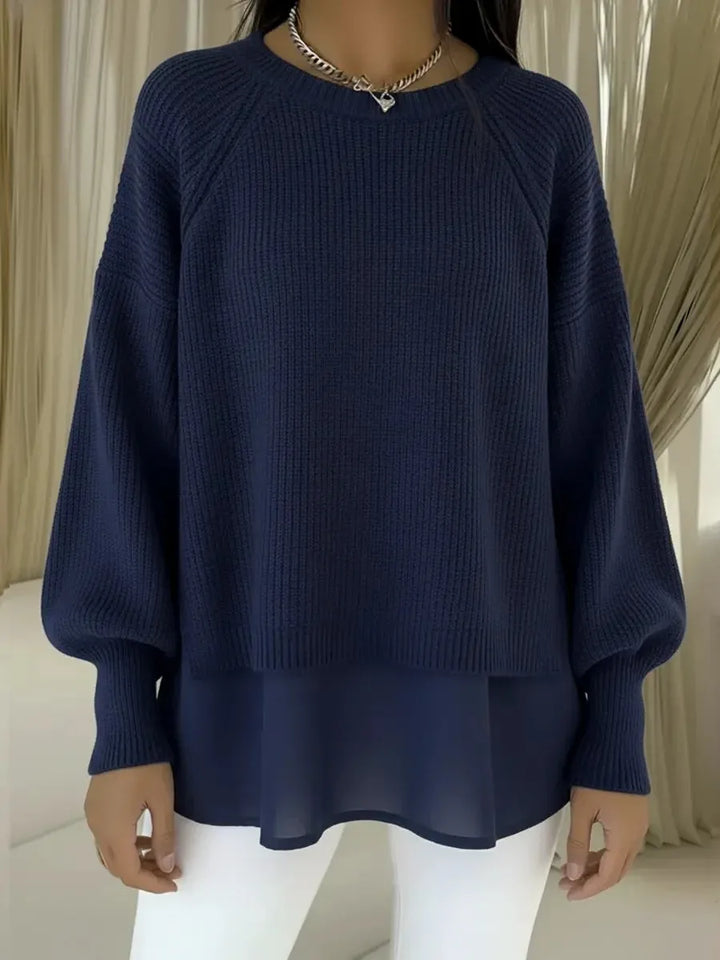 Naomi | Modern Layered Knit Top