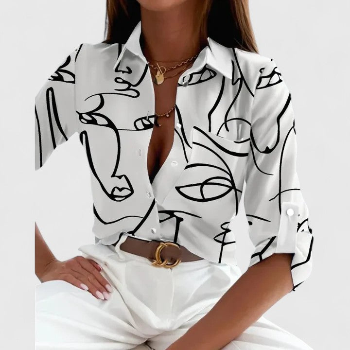 Kennedy | Elegant Long Sleeve Blouse