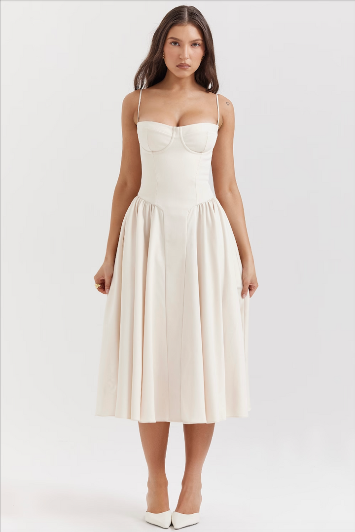 BRIALLEN | STRUCTURED A-LINE DRESS