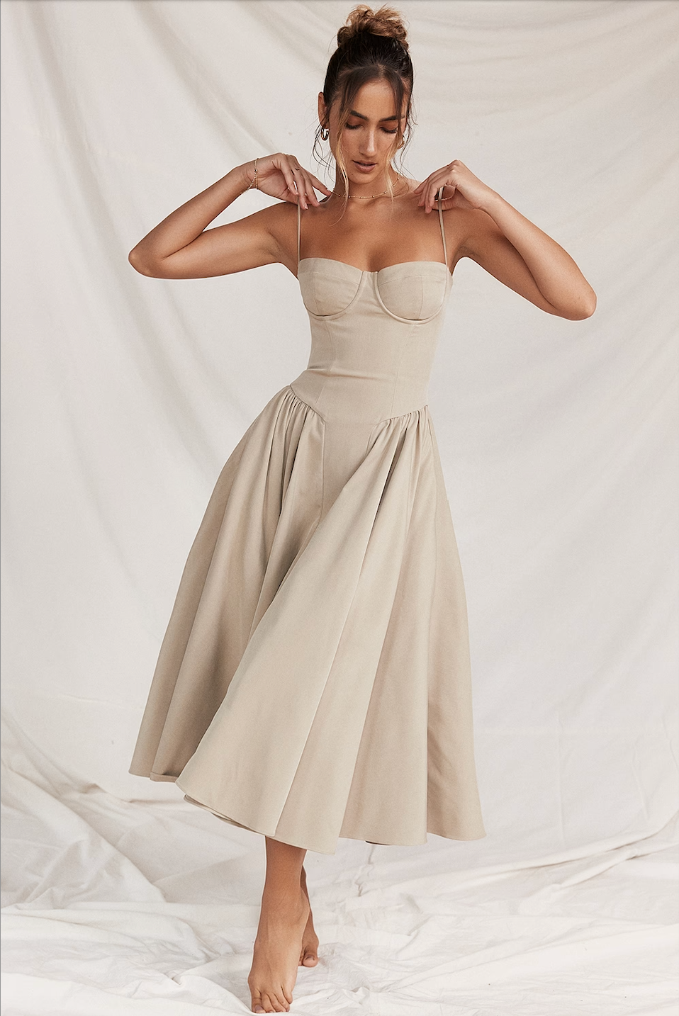 BRIALLEN | STRUCTURED A-LINE DRESS