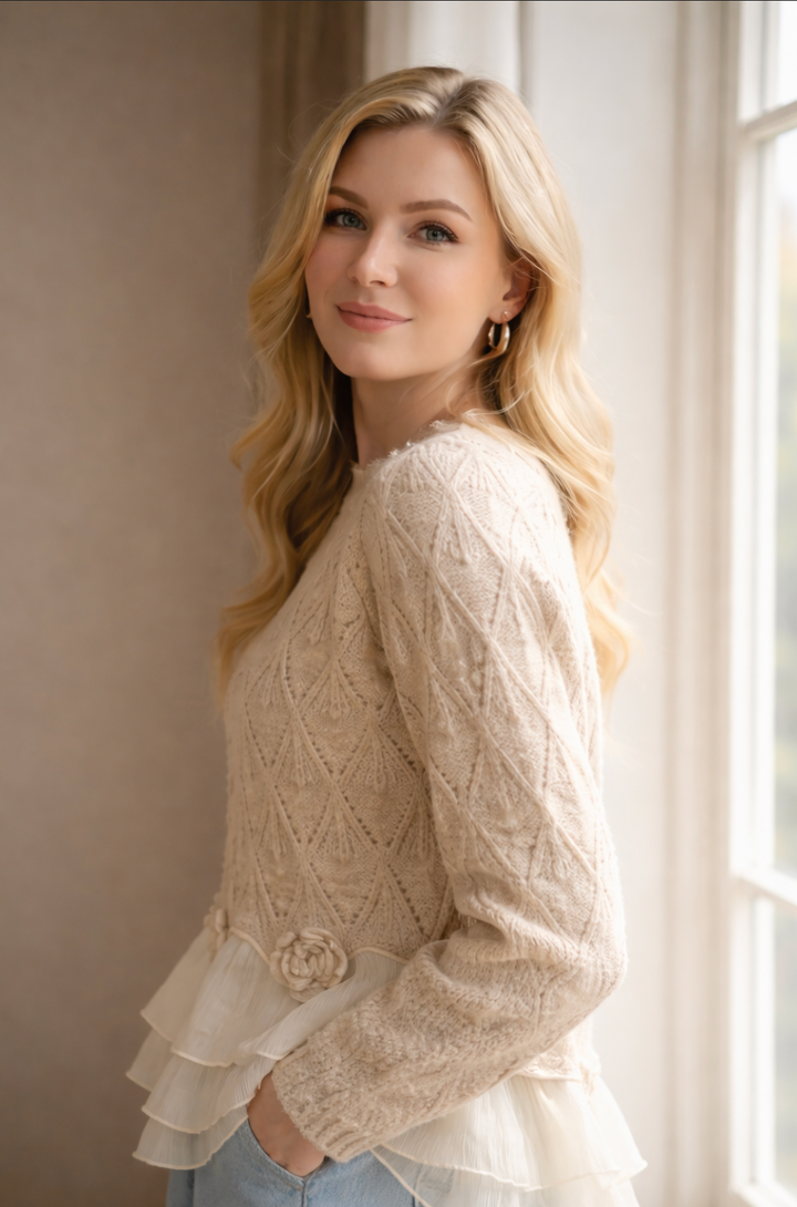 Leah - Ruffle Cardigan