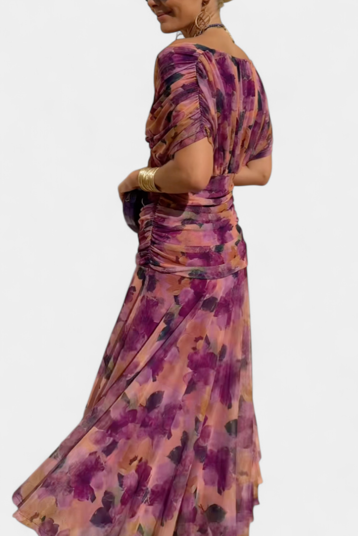 JADA | DRAPED OFF-SHOULDER DRESS