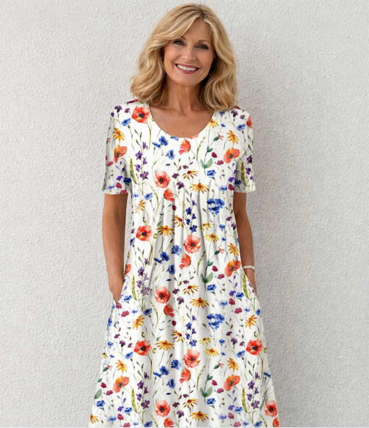 Sage Belly-Covering Dress