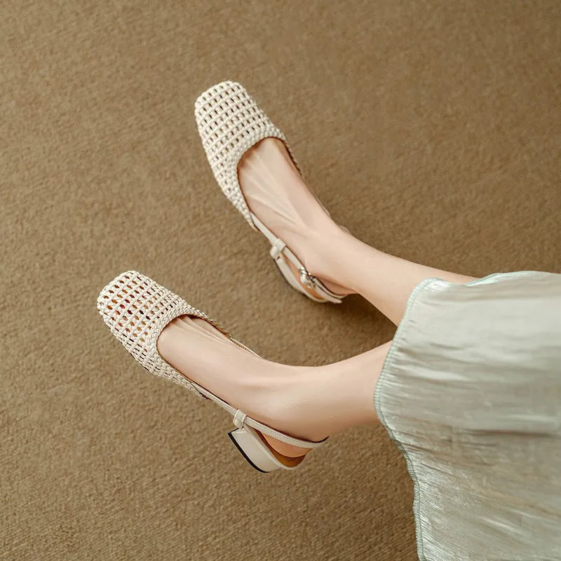 Peyton Mid Heel Sandals