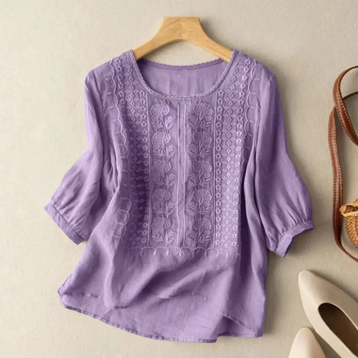 Layla – Embroidered Relaxed Blouse