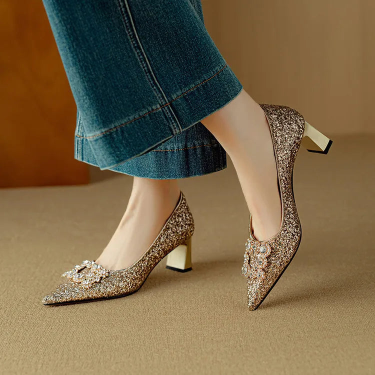 Gloria | Glitter Pumps