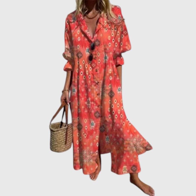 SERAPHINE | BOLD FLORAL MAXI DRESS