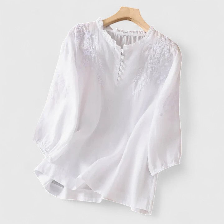 Abigail | Elegant Button-Front Blouse