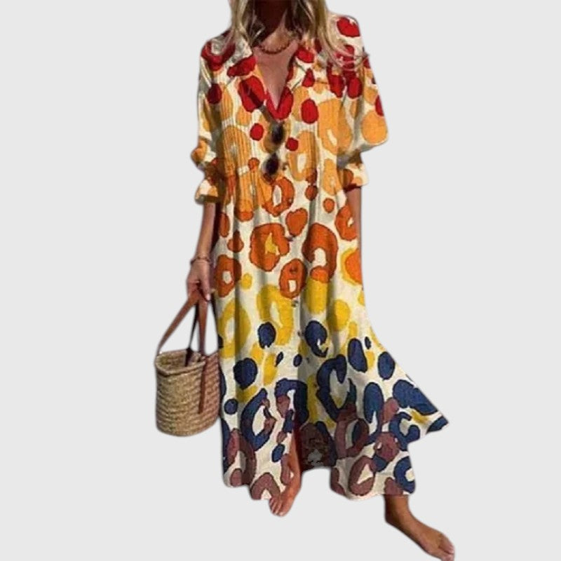 SERAPHINE | BOLD FLORAL MAXI DRESS