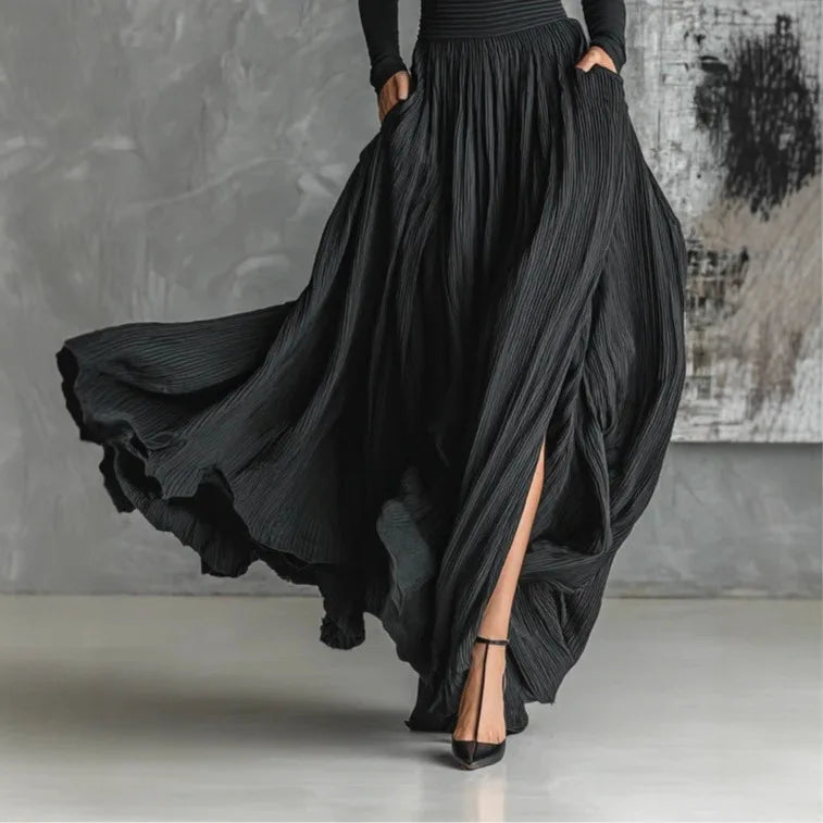 ZOFIA | HIGH-WAISTED MAXI SKIRT AND SHIRT SET