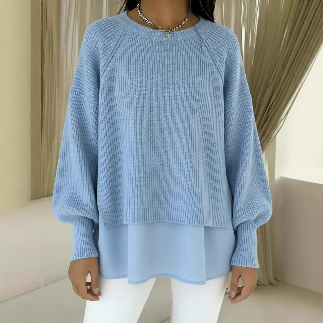 Naomi | Modern Layered Knit Top