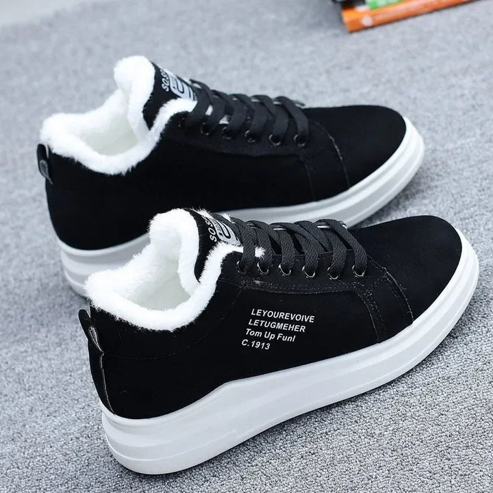 Nieuwe Snowboots Winter Outdoor Vrouwen Schoenen Warm Bont Pluche Dame Casual Schoenen Lace Up Mode Sneakers Platform Snowboots